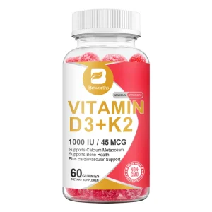 Vitamin D3 K2 Gummies 1000 IU Vitamin D3 + 45 Mcg Vitamin K2