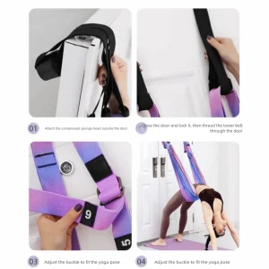 Adjustable Women Aerial Yoga Strap Resistance