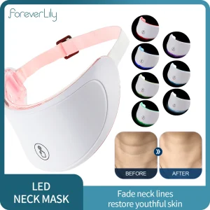Neck LED Mask 7 Colors Photon Anti-Wrinkle Skin Brightening