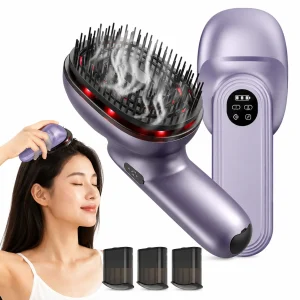 Red Light Scalp Massager Comb with Essential Oil Atomizer